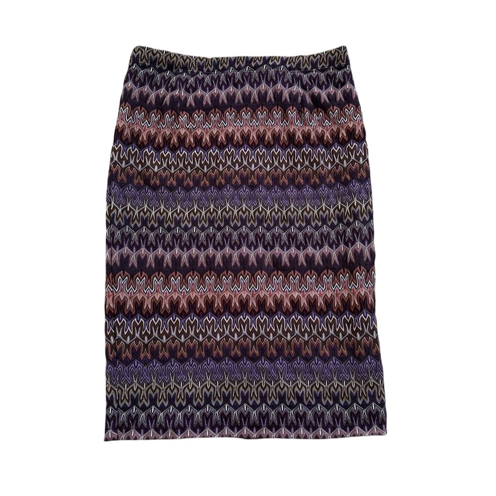 Missoni Lindex purple pattern midi skirt size 38
